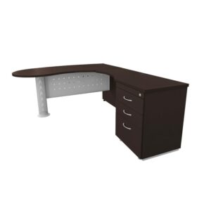 Alternative view of Escritorio con cajones Reggio derecho, Estación de trabajo