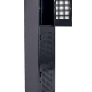 Alternative view of Locker Perforado de 3 puertas 180 x 36 x 37 para oficina.