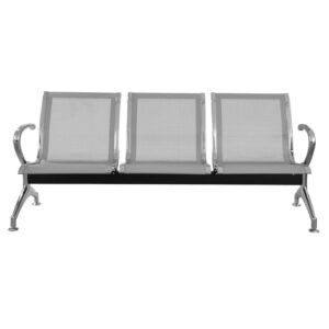 Alternative view of Banca metálica Airport de 3 plazas