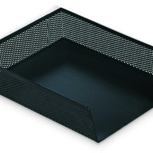 Charola sencilla de lamina perforada para Oficina y espacios de trabajo.