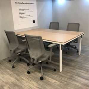 Alternative view of Silla ejecutiva Solve, asiento en tela gris, HON