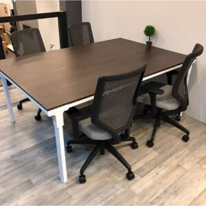 Alternative view of Silla ejecutiva Solve, asiento en tela gris, HON