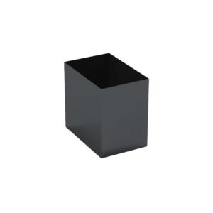 Cesto Nova Papelero Metálico Negro para Oficina y espacios de trabajo.