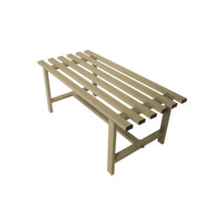 Banca Metalica Gimnasio 1.20x45x55 Metalico
