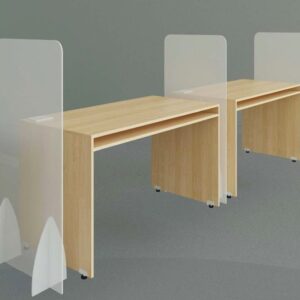 Mampara de acrilico para escritorio o divisor de estaciones 180X60 para oficinas