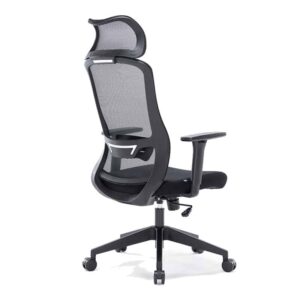 Alternative view of Silla Ejecutiva H7 Malla y Tela Negra Estructura Negra