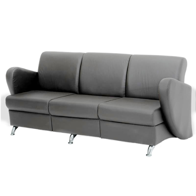 sofa para sala de espera en piel